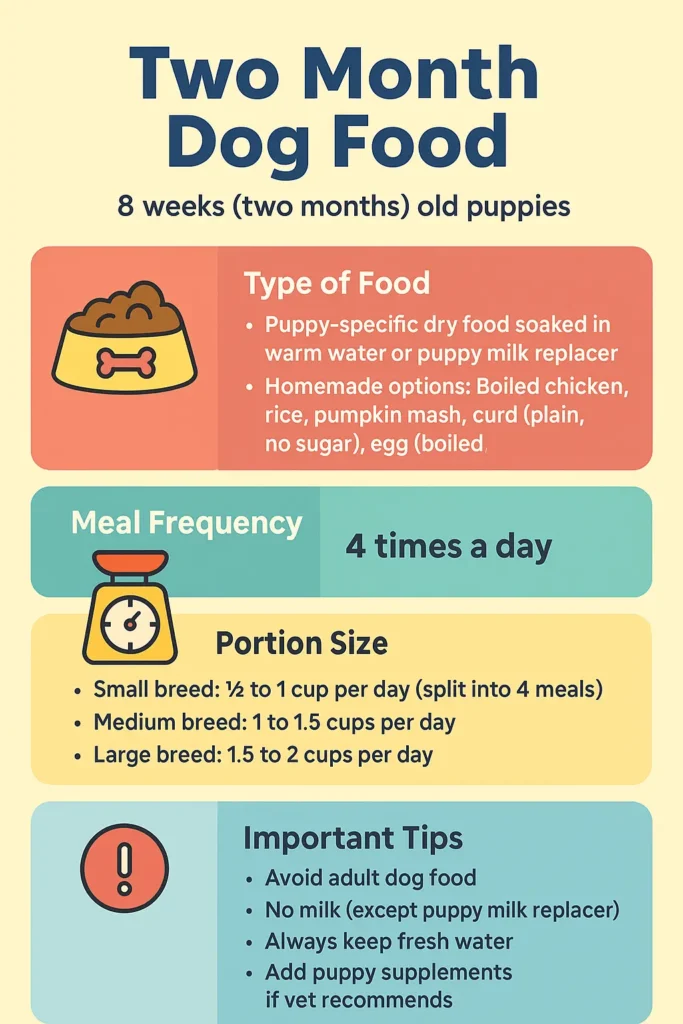 Two Month Dog Food