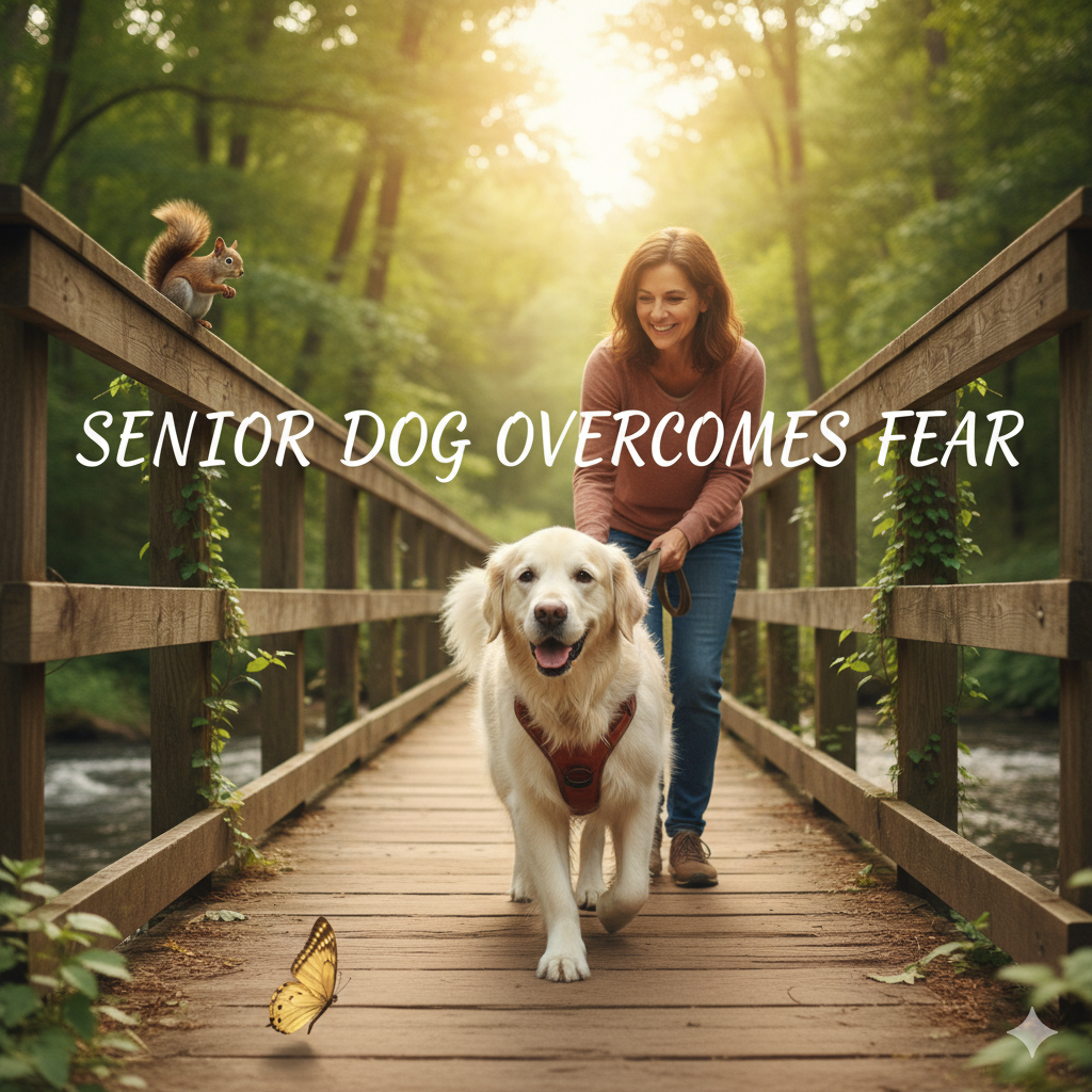 Senior Dog Overcome Fear