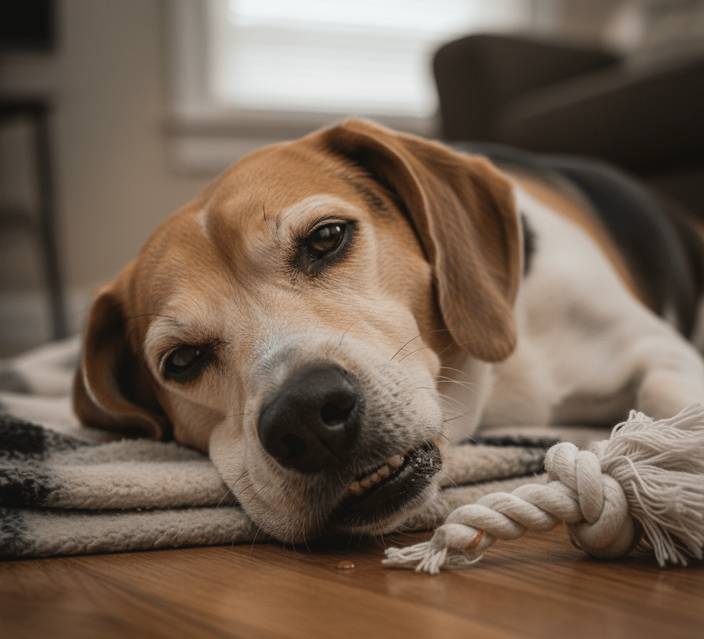 Senior Dog Has Loose Tooth 