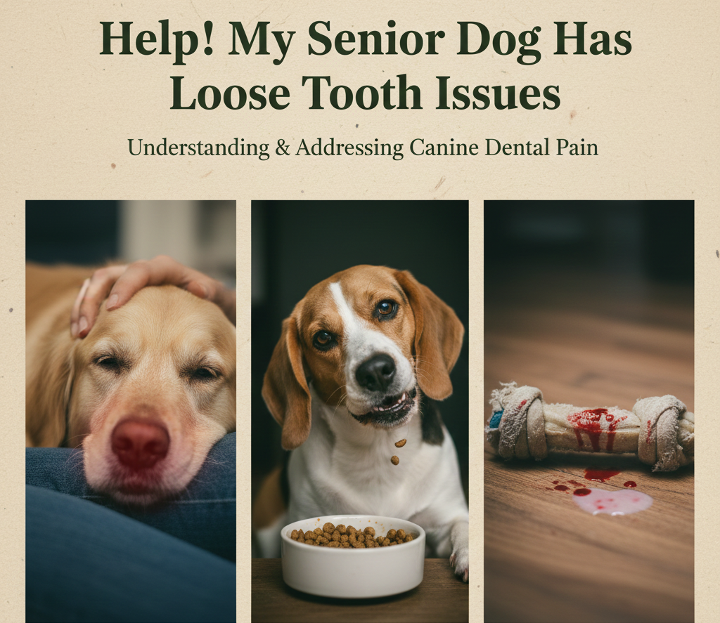 Senior Dog Has Loose Tooth
