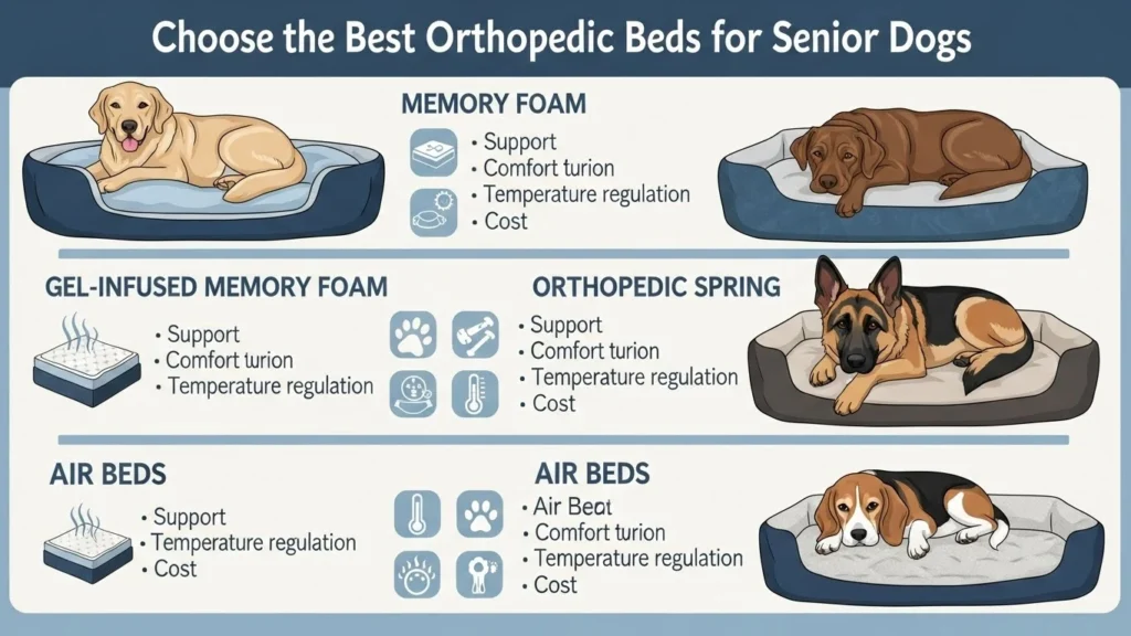 Best Orthopedic Beds for Senior Dogs