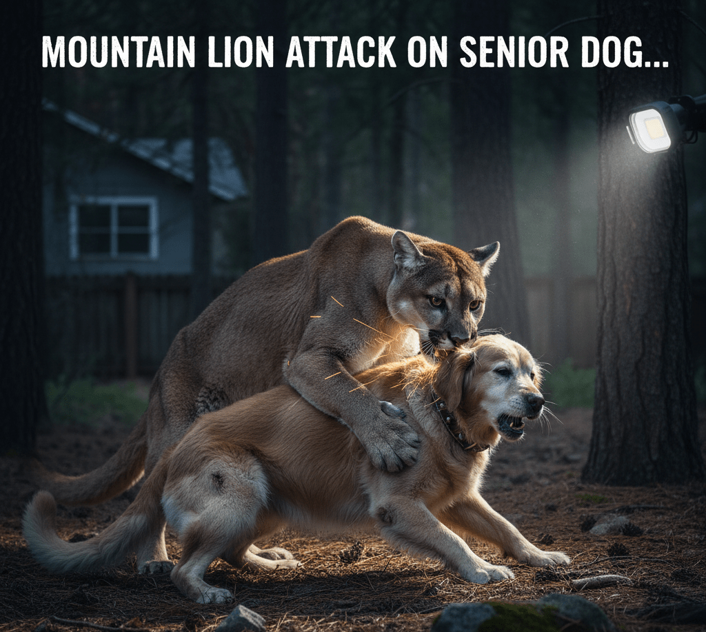 Mountain Lion Attack on Senior Dog
